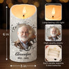 Custom Photo A Heart So Deeply Loved - Memorial Personalized Custom LED Candle - New Arrival, Sympathy Gift, Christmas Gift For Family Members