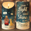 Your Light Will Always Shine In My Heart - Memorial Personalized Custom LED Candle - Sympathy Gift, Christmas Gift For Pet Owners, Pet Lovers