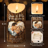 Custom Photo You Complete Me And Make Me A Better Person - Couple Personalized Custom LED Candle - Christmas Gift For Husband Wife, Anniversary