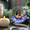Our Friendship Is A Beautiful Journey - Bestie Personalized Custom Circle Glass Ornament - Christmas Gift For Best Friends, BFF, Sisters