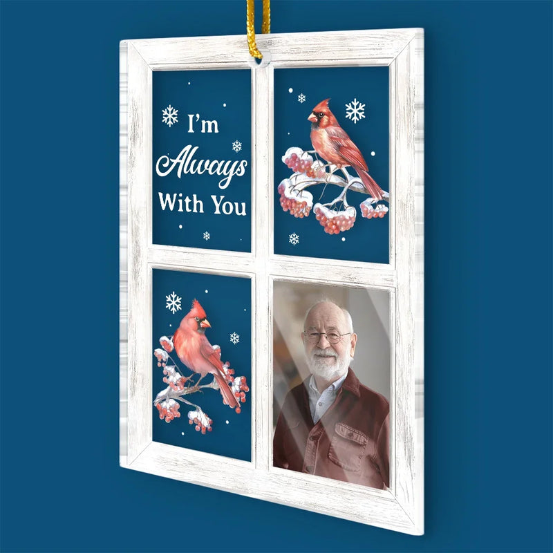 Custom Photo Cardinals Appear When Angels Are Near - Memorial Personalized Custom Ornament - Acrylic Custom Shaped - Sympathy Gift, Christmas Gift For Family Members