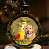 Custom Photo Time Spent With Pets Is Never Wasted - Memorial Personalized Custom Candlelight Lantern Ornament - Sympathy Gift, Christmas Gift For Pet Owners, Pet Lovers