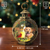 Custom Photo Time Spent With Pets Is Never Wasted - Memorial Personalized Custom Candlelight Lantern Ornament - Sympathy Gift, Christmas Gift For Pet Owners, Pet Lovers