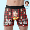 Custom Photo Laughter Lasts Longer Than Any Fancy Gift - Funny Personalized Custom Boxer Briefs, Men's Boxers - Christmas Gift For Boyfriend, Husband, Anniversary