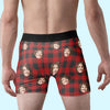 Custom Photo Laughter Lasts Longer Than Any Fancy Gift - Funny Personalized Custom Boxer Briefs, Men's Boxers - Christmas Gift For Boyfriend, Husband, Anniversary
