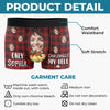 Custom Photo Laughter Lasts Longer Than Any Fancy Gift - Funny Personalized Custom Boxer Briefs, Men's Boxers - Christmas Gift For Boyfriend, Husband, Anniversary