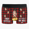 Custom Photo Laughter Lasts Longer Than Any Fancy Gift - Funny Personalized Custom Boxer Briefs, Men's Boxers - Christmas Gift For Boyfriend, Husband, Anniversary