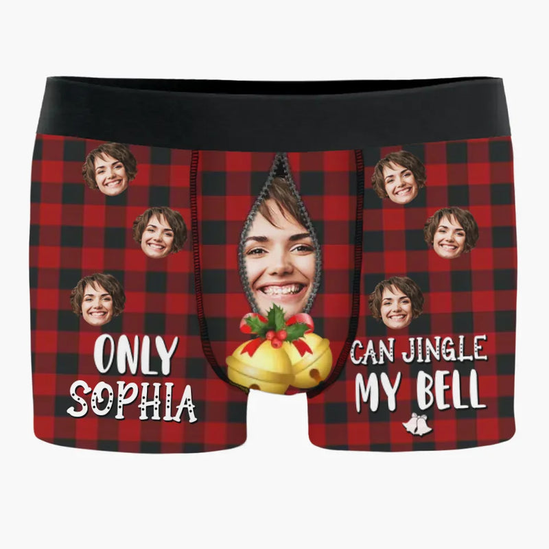 Custom Photo Laughter Lasts Longer Than Any Fancy Gift - Funny Personalized Custom Boxer Briefs, Men's Boxers - Christmas Gift For Boyfriend, Husband, Anniversary