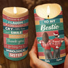 You're My Unbiological Sister - Bestie Personalized Custom LED Candle - Christmas Gift For Best Friends, BFF, Sisters