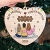 You Are An Indispensable Piece Of My Life - Bestie Personalized Custom Ornament - Wood Custom Shaped - Christmas Gift For Best Friends, BFF, Sisters