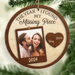 Custom Photo Couple Keepsake Gifts - Personalized Ornament