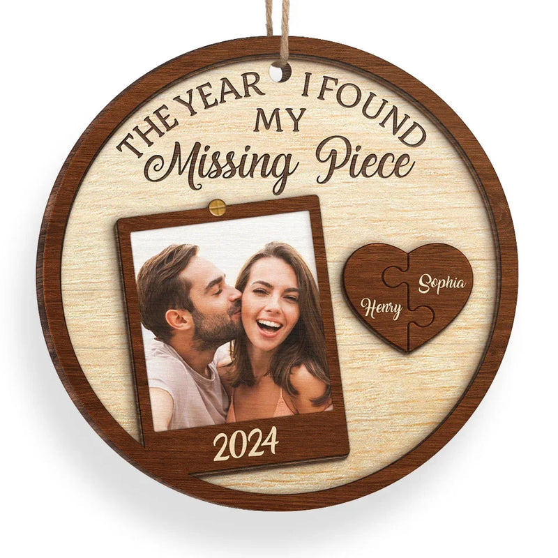 Custom Photo Couple Keepsake Gifts - Personalized Ornament