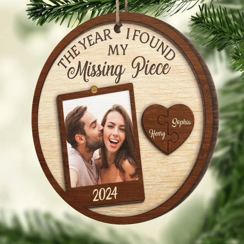 Custom Photo Couple Keepsake Gifts - Personalized Ornament