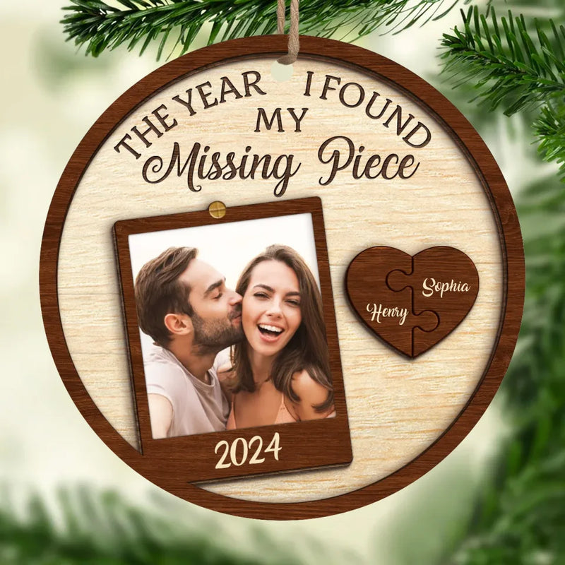 Custom Photo Couple Keepsake Gifts - Personalized Ornament