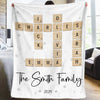 Christmas Is A Time For Family And Love - Family Personalized Custom Blanket - Christmas Gift For Family Members