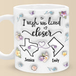 Custom Name Long Distance Love Gifts - Personalized Mugs