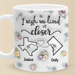 Custom Name Long Distance Love Gifts - Personalized Mugs