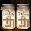 Family Is Where Love Is Endless - Family Personalized Custom Mason Jar Light - Christmas Gift For Family Members