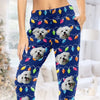 Custom Photo Wishing You A Howliday Season Full Of Joy And Tail Wags! - Dog & Cat Personalized Custom Pajama Pants - Christmas Gift For Pet Owners, Pet Lovers