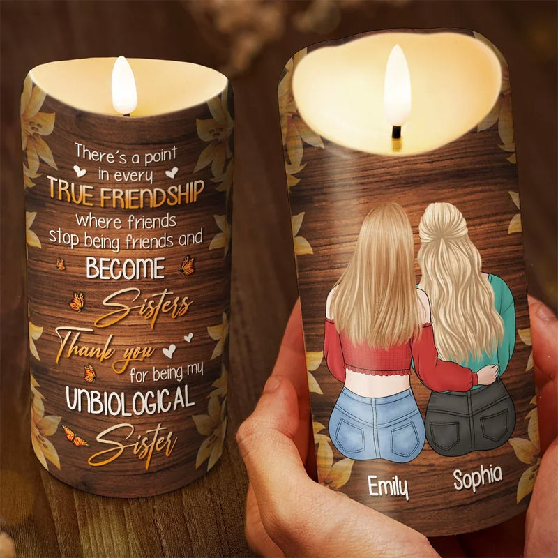 No Friendship Is An Accident - Bestie Personalized Custom LED Candle - Christmas Gift For Best Friends, BFF, Sisters