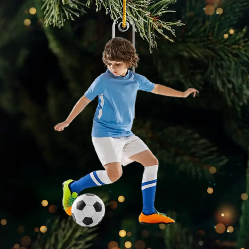 Custom Photo Brighten Your Tree With This Ornament - Personalized Custom Ornament - Acrylic Custom Shaped - Christmas Gift For Sport Lovers, Sport Players