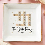 Custom Scrabble Family Name Gifts - Personalized Jewelry Dish
