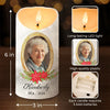 Custom Photo Always In Our Hearts - Memorial Personalized Custom LED Candle - Sympathy Gift, Christmas Gift For Family Members