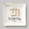 A Family That Sticks Together Shines Together - Family Personalized Custom Jewelry Dish - Gift For Family Members