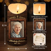 Custom Photo There Are No Goodbyes For Us - Memorial Personalized Custom LED Candle - Sympathy Gift, Christmas Gift For Family Members