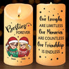 Thank you For Being My Friend - Bestie Personalized Custom LED Candle - Christmas Gift For Best Friends, BFF, Sisters