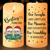 Thank you For Being My Friend - Bestie Personalized Custom LED Candle - Christmas Gift For Best Friends, BFF, Sisters