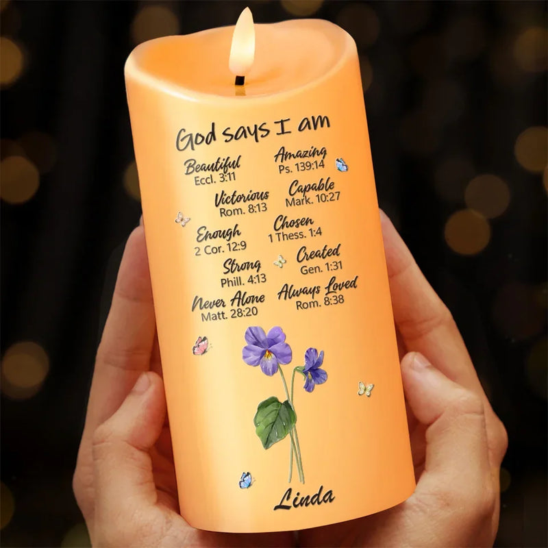 You Are My Favorite Flower - Bestie Personalized Custom LED Candle - Christmas Gift For Best Friends, BFF, Sisters