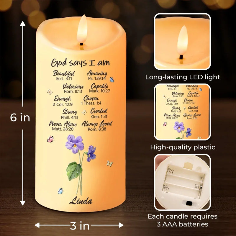You Are My Favorite Flower - Bestie Personalized Custom LED Candle - Christmas Gift For Best Friends, BFF, Sisters