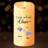 Distance Means Nothing To True Friends - Bestie Personalized Custom LED Candle - Christmas Gift For Best Friends, BFF, Sisters