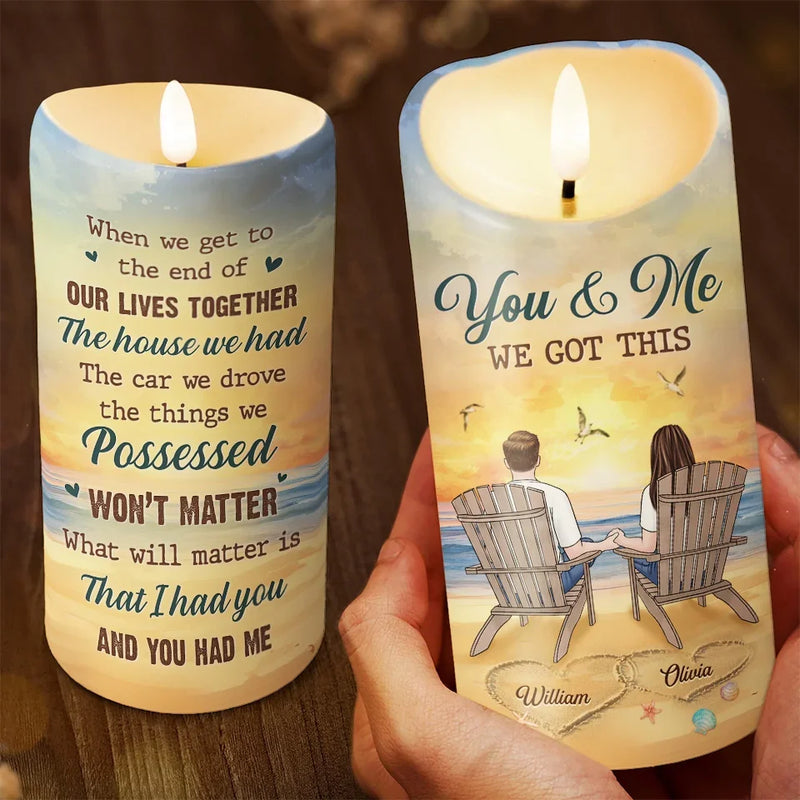 What Will Matter Is That We Had Each Other - Couple Personalized Custom LED Candle - Christmas Gift For Husband Wife, Anniversary