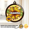 Bless To Be Called Nana - Family Personalized Window Hanging Suncatcher - Mother's Day, Gift For Mom, Grandma
