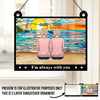 We're Always With You - Memorial Personalized Window Hanging Suncatcher - Sympathy Gift For Family Members