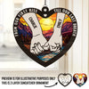 Lifelong Love, From Start To Finish - Couple Personalized Window Hanging Suncatcher - Gift For Husband Wife, Anniversary