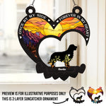 Custom Pet Memorial Gifts for Dog Lovers - Personalized Suncatcher Ornament