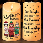 Custom Name Christmas Best Friend Gifts - Personalized LED Candle