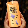 Far Apart, But Close At Heart - Family Personalized Custom LED Candle - Christmas Gift For Family Members