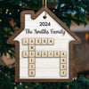 Home Is Where My Family Is - Family Personalized Custom Ornament - Wood Custom Shaped - Christmas Gift For Family Members