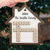 Home Is Where My Family Is - Family Personalized Custom Ornament - Wood Custom Shaped - Christmas Gift For Family Members