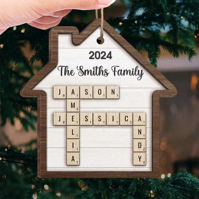 Custom Name Christmas Family Gifts - Personalized Ornament