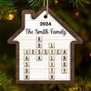Home Is Where My Family Is - Family Personalized Custom Ornament - Wood Custom Shaped - Christmas Gift For Family Members
