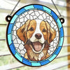 Custom Photo No Longer By My Side, But Forever In My Heart - Memorial Personalized Window Hanging Suncatcher Ornament - Sympathy Gift For Pet Owners, Pet Lovers