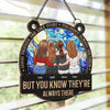 Our Friendship Knows No Distance - Bestie Personalized Window Hanging Suncatcher Ornament - Gift For Best Friends, BFF, Sisters
