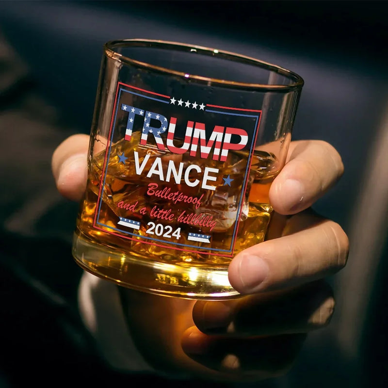Celebrate The Bond That Unites Us All - US Election Whiskey Glass - Gift For Conservative Supporters