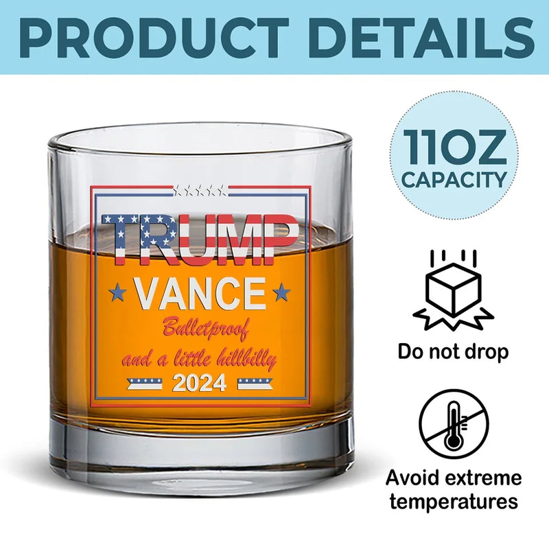 Celebrate The Bond That Unites Us All - US Election Whiskey Glass - Gift For Conservative Supporters