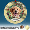 Custom Photo In Loving Memory- Memorial Personalized Custom Mirrored Acrylic Ornament - Sympathy Gift, Christmas Gift For Pet Owners, Pet Lovers